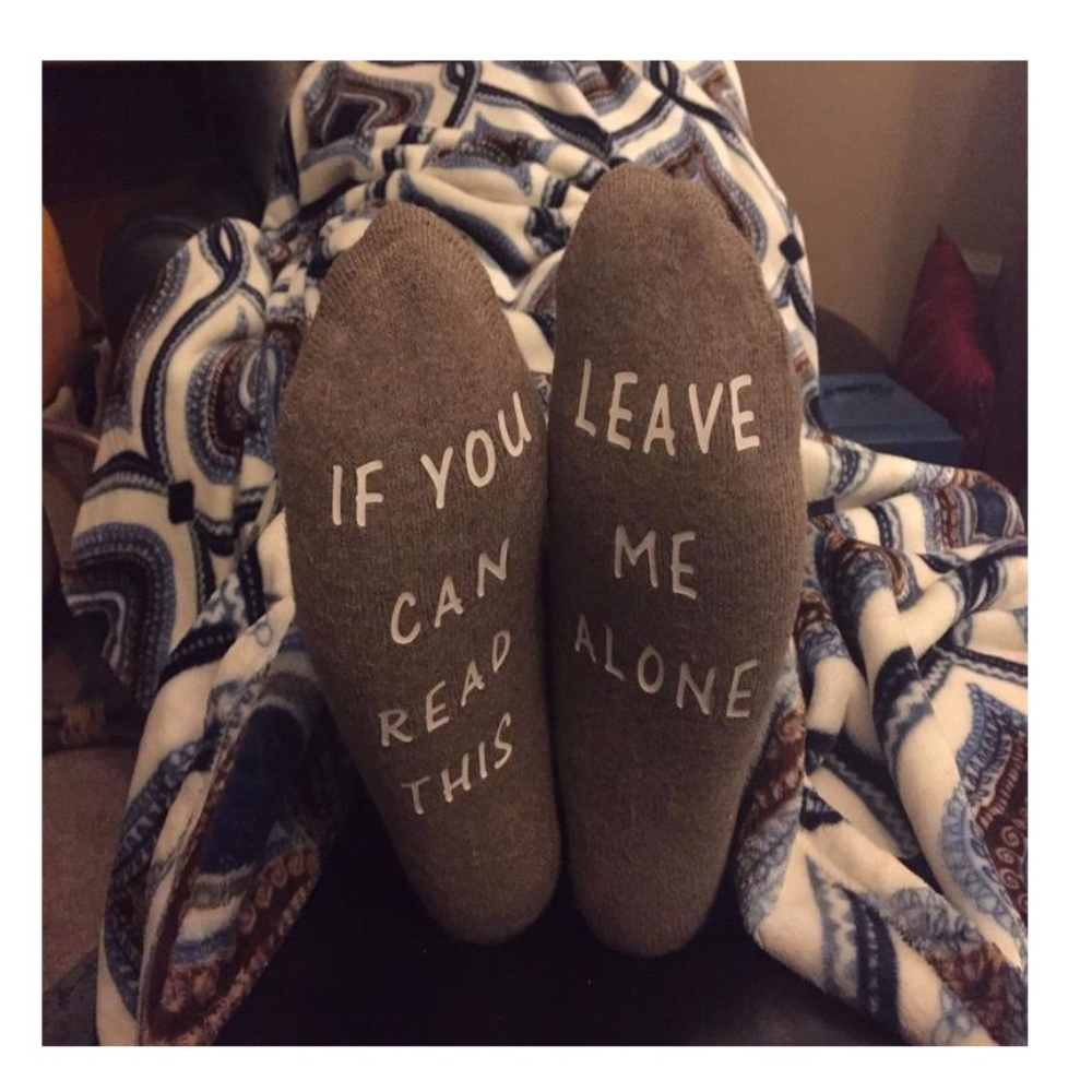 If You Can Read This Leave Me Alone Socks